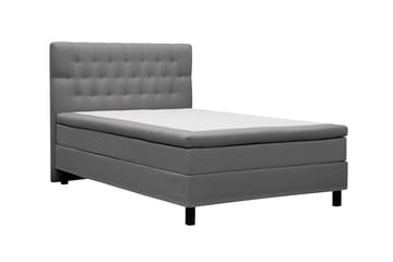 HVILA Classic komplett sengepakke 140x200 cm, kontinentalseng med diamantmønstret sengegavl - Grå - Møbler - Senger - Komplett sengepakke