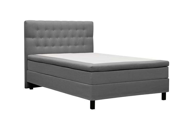 HVILA Classic komplett sengepakke 140x200 cm, kontinentalseng med diamantmønstret sengegavl - Grå - Møbler - Senger - Komplett sengepakke