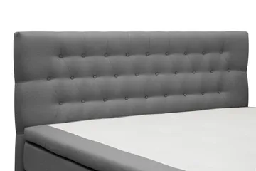 HVILA Classic komplett sengepakke 160x200 cm kontinentalseng med diamantmønstret sengegavl - Grå - Møbler - Senger - Komplett sengepakke