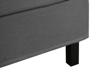 HVILA Classic komplett sengepakke 160x200 cm kontinentalseng med rutemønstret sengegavl - Grå - Møbler - Senger - Komplett sengepakke