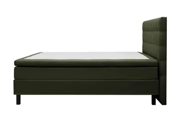 HVILA Classic komplett sengepakke 160x200 cm kontinentalseng med rutemønstret sengegavl - Grønn - Møbler - Senger - Komplett sengepakke