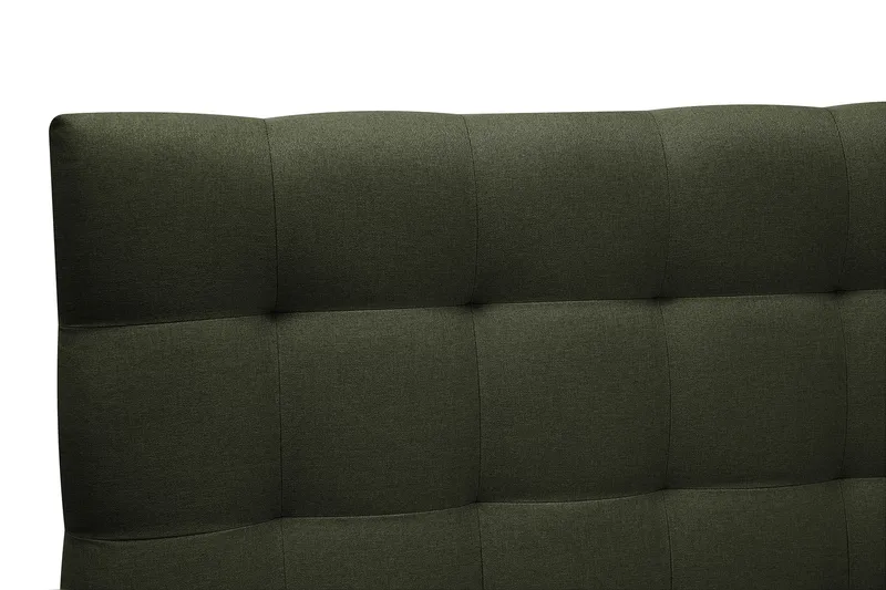 HVILA Classic komplett sengepakke 160x200 cm kontinentalseng med rutemønstret sengegavl - Grønn - Møbler - Senger - Komplett sengepakke