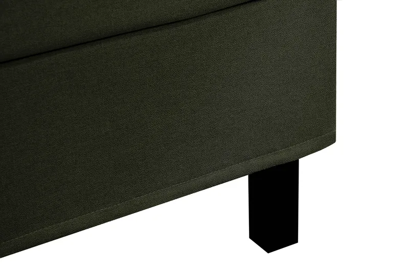 HVILA Classic komplett sengepakke 160x200 cm kontinentalseng med rutemønstret sengegavl - Grønn - Møbler - Senger - Komplett sengepakke