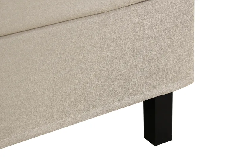 HVILA Classic komplett sengepakke 160x200 cm kontinentalseng med rutet sengegavl - Beige - Møbler - Senger - Kontinentalsenger