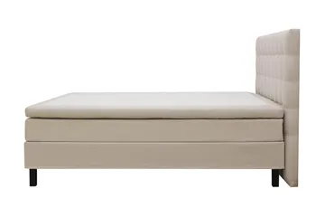 HVILA Classic komplett sengepakke 160x200 cm kontinentalseng med rutet sengegavl - Beige - Møbler - Senger - Komplett sengepakke
