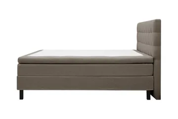 HVILA Classic komplett sengepakke 180x200 cm kontinentalseng med rutet sengegavl - Brun - Møbler - Senger - Komplett sengepakke