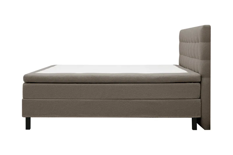 HVILA Classic komplett sengepakke 180x200 cm kontinentalseng med rutet sengegavl - Brun - Møbler - Senger - Kontinentalsenger