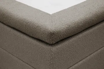 HVILA Classic komplett sengepakke 180x200 cm kontinentalseng med rutet sengegavl - Brun - Møbler - Senger - Komplett sengepakke