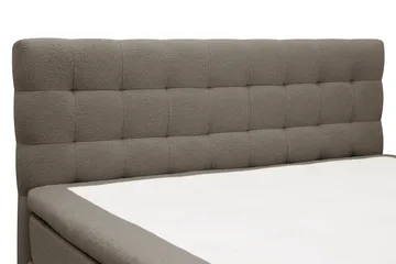 HVILA Classic komplett sengepakke 180x200 cm kontinentalseng med rutet sengegavl - Brun - Møbler - Senger - Komplett sengepakke