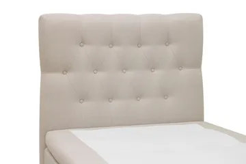 HVILA Classic komplett sengepakke 90x200 cm, kontinentalseng med diamantmønstret sengegavl - Beige - Møbler - Senger - Komplett sengepakke