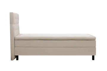 HVILA Classic komplett sengepakke 90x200 cm, kontinentalseng med diamantmønstret sengegavl - Beige - Møbler - Senger - Komplett sengepakke