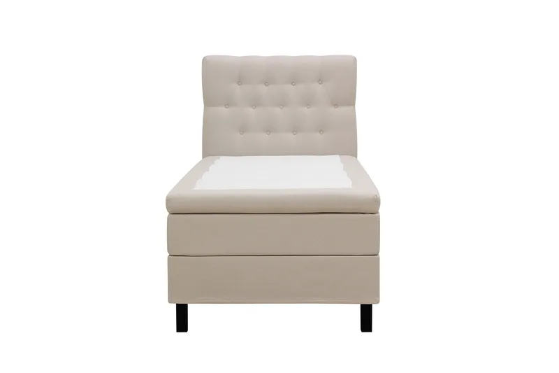 HVILA Classic komplett sengepakke 90x200 cm, kontinentalseng med diamantmønstret sengegavl, Beige