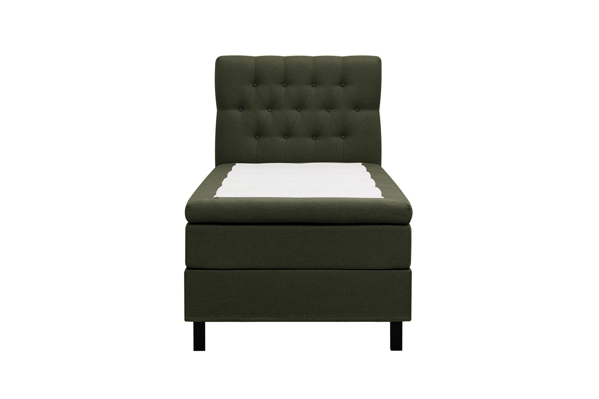 HVILA Classic komplett sengepakke 90x200 cm, kontinentalseng med diamantmønstret sengegavl - Grønn