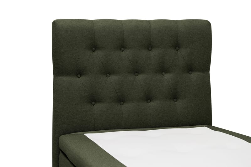 HVILA Classic komplett sengepakke 90x200 cm, kontinentalseng med diamantmønstret sengegavl - Grønn - Møbler - Senger - Komplett sengepakke