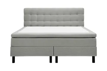 HVILA Classic Komplett Sengpakke 160x200 cm Kontinentalseng med rutet sengegavl i teddy
