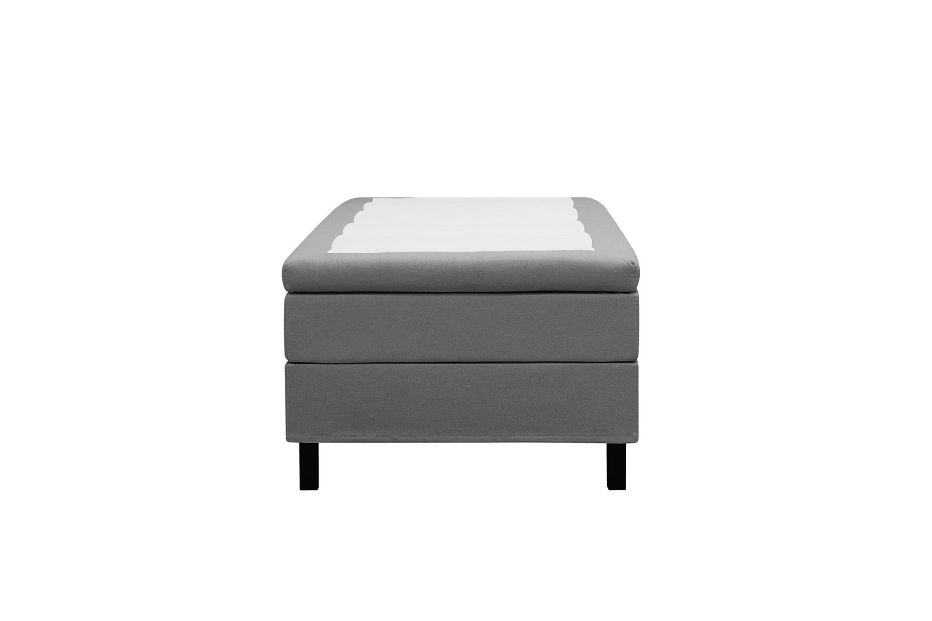 HVILA Classic kontinentalseng 90x200 cm - Grå
