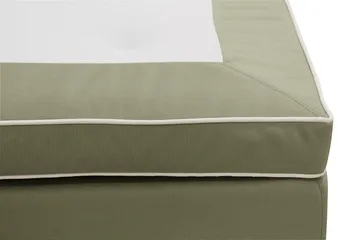 HVILA Lyx komplett sengesett 160x200 cm kontinentalseng med knappepolstret sengegavl i fløyel - Olivengrønn / Fløyel - Møbler - Senger - Komplett sengepakke