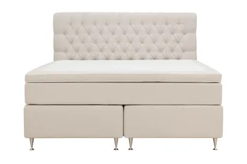 HVILA Lyx komplett sengesett 180x200 cm kontinentalseng med knappepolstret sengegavl