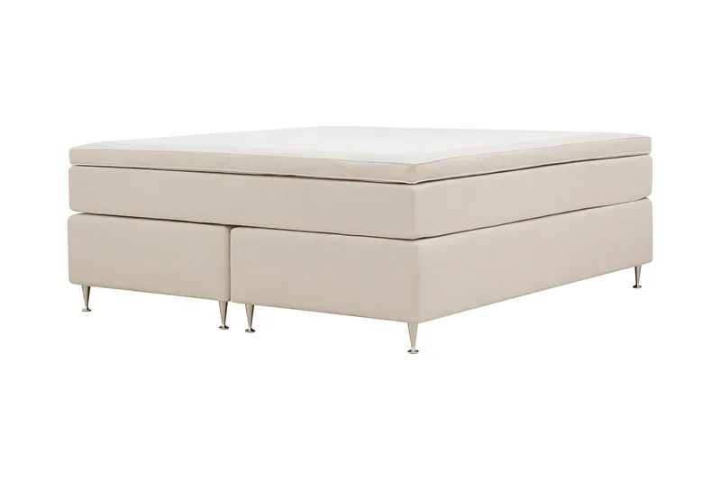 HVILA Lyx kontinentalseng 180x200 cm - Lys beige - Møbler - Senger - Kontinentalsenger