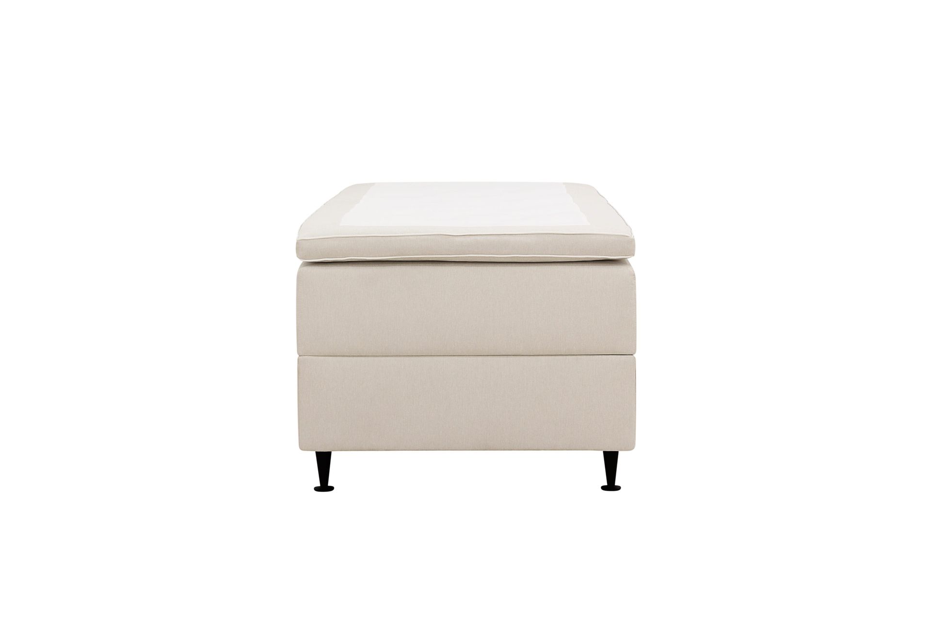 HVILA Plus kontinentalseng med oppbevaring 90x200 cm - Lys beige
