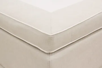 HVILA Premium Komplett Sengpakke 180x200 cm Kontinentalseng med Sengegavl - Lysebeige stoff - Møbler - Senger - Komplett sengepakke