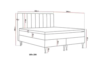 HVILA Plus komplett sengesett 160x200 cm - Beige - Møbler - Senger - Komplett sengepakke