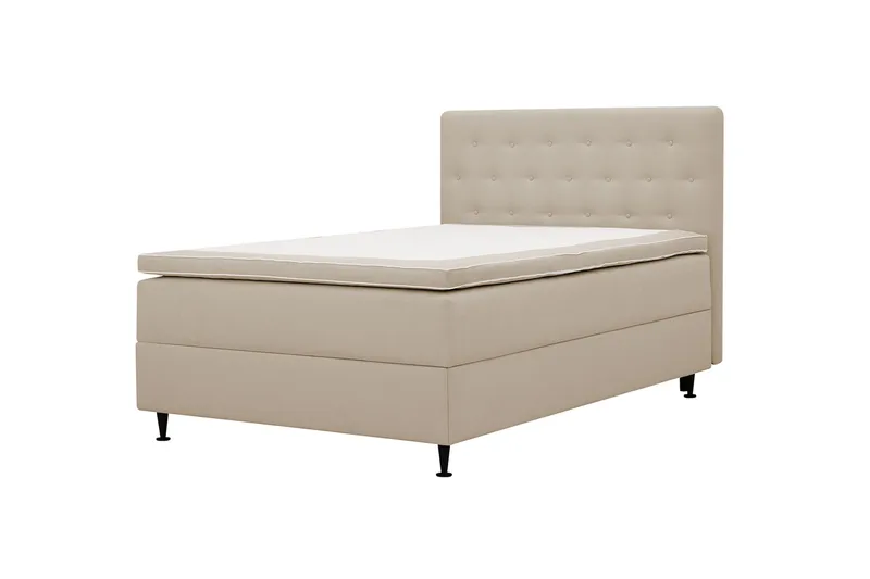 HVILA Plus komplett sengesett med oppbevaring 140x200 cm - Beige - Møbler - Senger - Kontinentalsenger