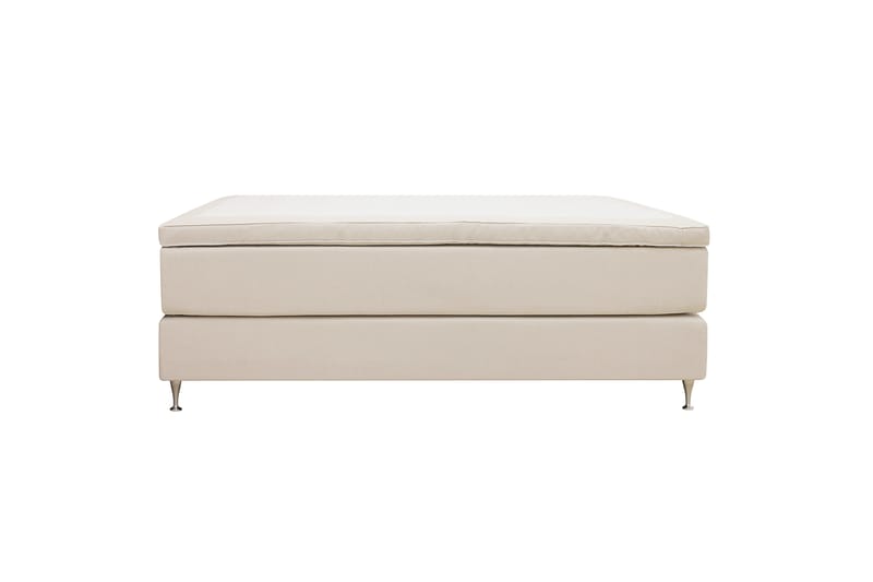 HVILA Premium Kontinentalseng 180x200 cm - Lysebeige stoff - Møbler - Senger - Kontinentalsenger
