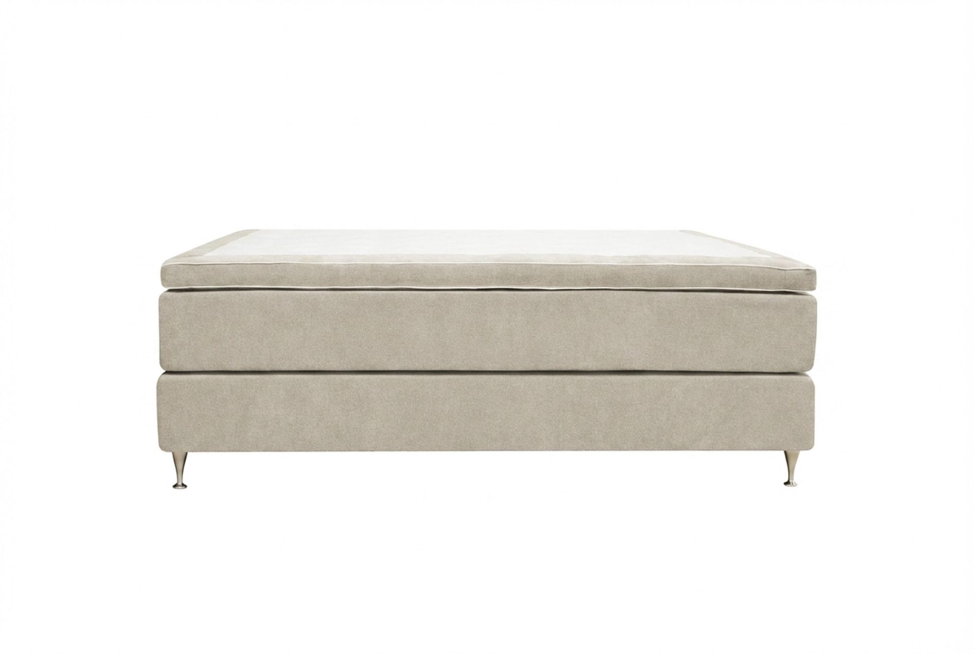 HVILA Premium kontinentalseng 160x200 cm - Beige stoff