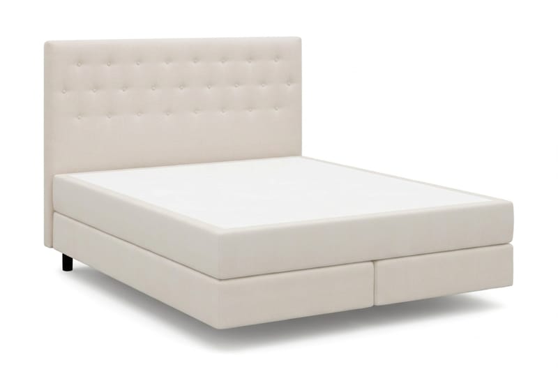HVILA Premium sengepakke kontinentalseng 180x200 cm med svevende effekt uten overmadrass - Hvit - Møbler - Senger - Komplett sengepakke