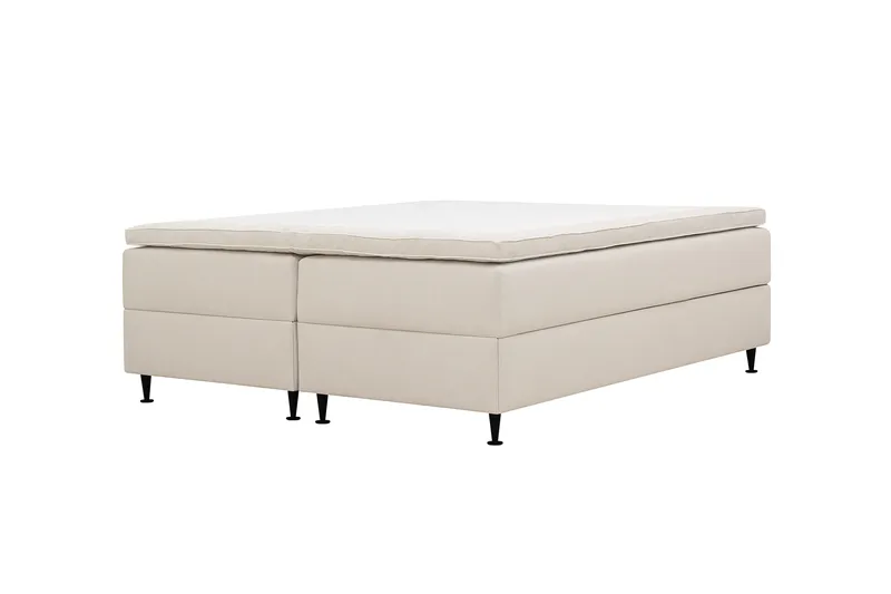 HVILA Plus kontinentalseng med oppbevaring 160x200 cm - Lys beige - Møbler - Senger - Kontinentalsenger