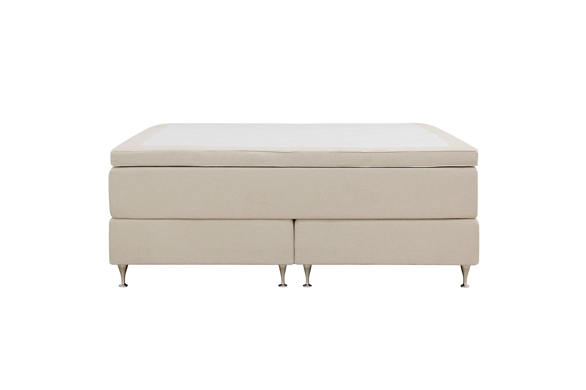 HVILA Premium kontinentalseng 180x200 cm - Lysbeige bouclé
