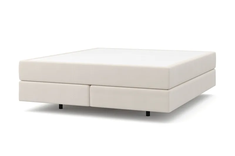HVILA Premium kontinentalseng 180x200 cm med svevende effekt uten overmadrass - Hvit - Møbler - Senger - Komplett sengepakke