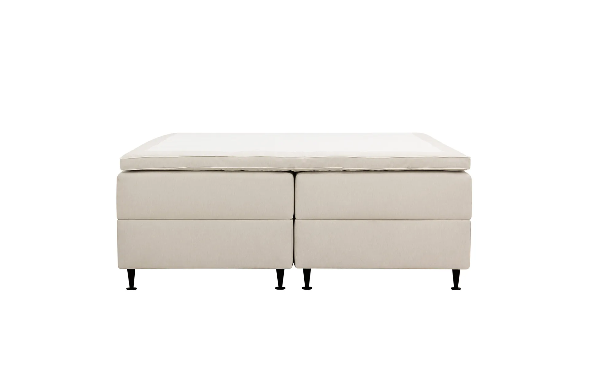 HVILA Plus kontinentalseng med oppbevaring 180x200 cm - Lys beige