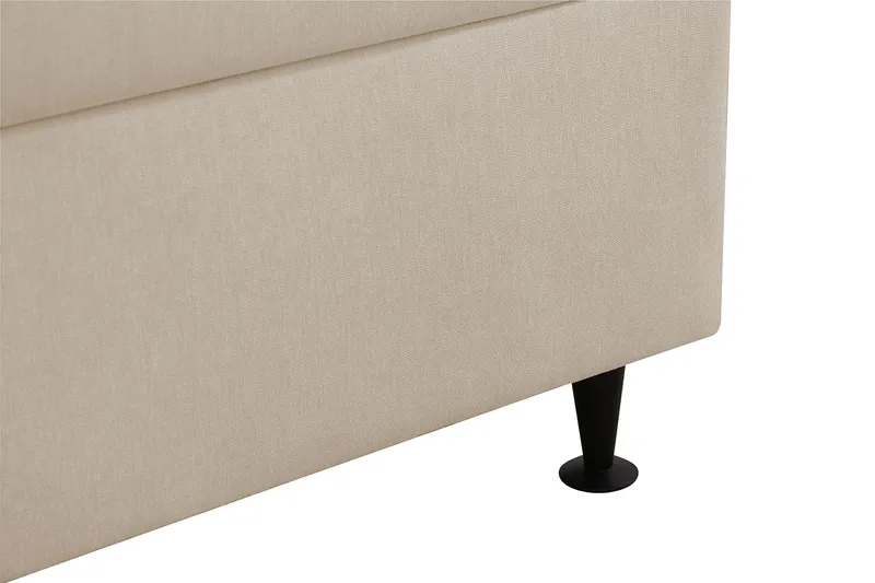 HVILA Plus komplett sengesett med oppbevaring 180x200 cm - Beige - Møbler - Senger - Kontinentalsenger