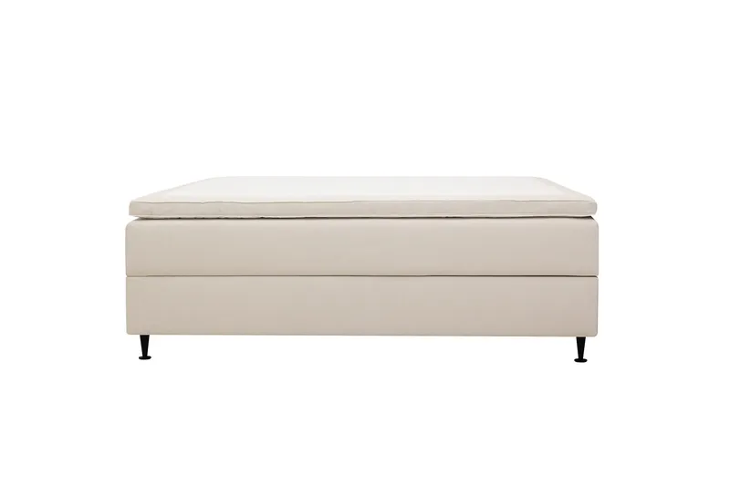 HVILA Plus kontinentalseng med oppbevaring 160x200 cm - Lys beige - Møbler - Senger - Kontinentalsenger