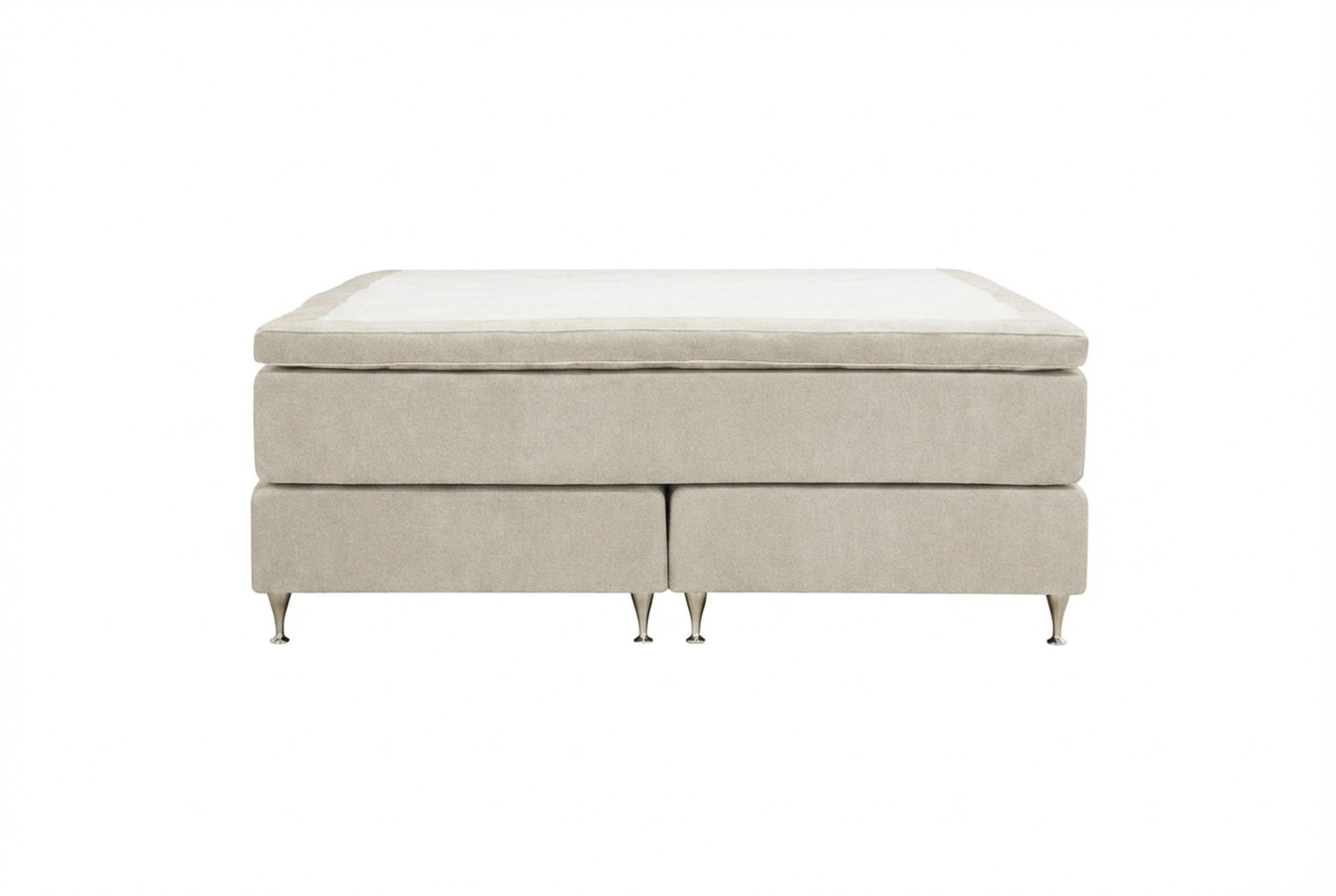 HVILA Premium kontinentalseng 180x200 cm - Beige stoff