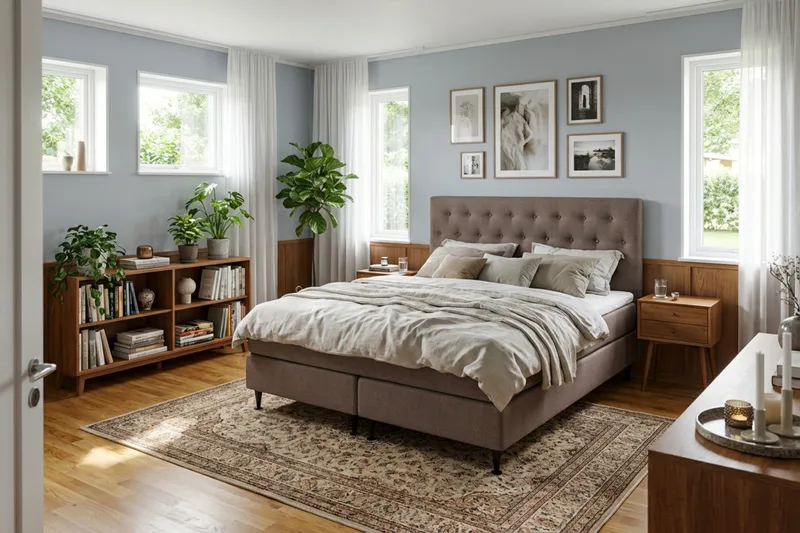 HVILA Plus komplett sengesett 180x200 cm - Brun - Møbler - Senger - Komplett sengepakke
