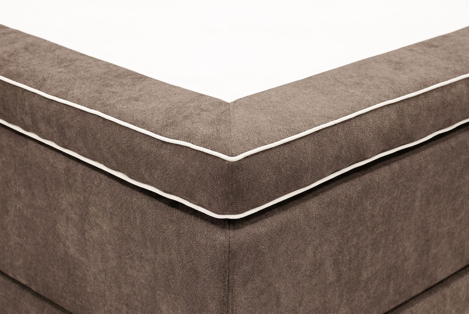 HVILA Premium Kontinentalseng 160x200 cm - Brunt stoff