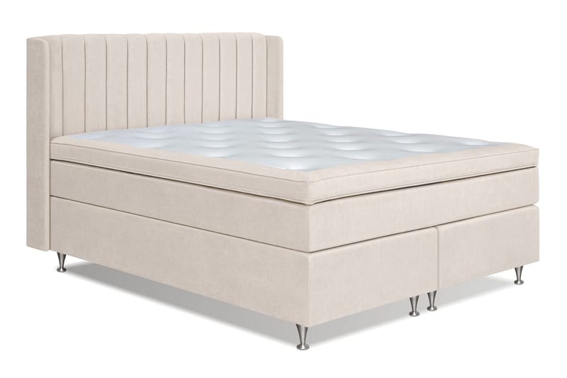 Joluma Kontinentalseng 160x200 Fast - Lysbeige - Møbler - Senger - Kontinentalsenger