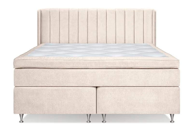 Joluma Kontinentalseng 160x200 Fast - Lysbeige - Møbler - Senger - Kontinentalsenger
