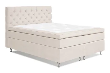 Joluma Kontinentalseng 160x200 Fast - Lysbeige - Møbler - Senger - Enkeltsenger