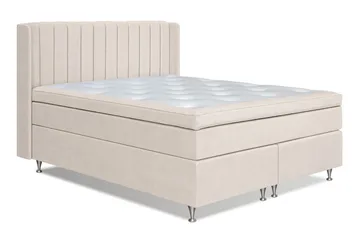Joluma Kontinentalseng 160x200 Fast/Medium - Lysbeige - Møbler - Senger - Enkeltsenger