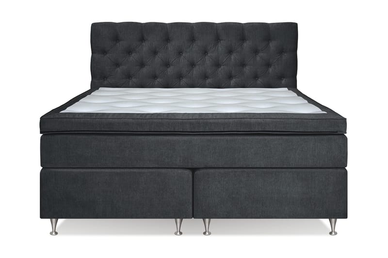 Joluma Kontinentalseng Medium - (+Flere valg) 160x200 cm Svart - Møbler - Senger - Komplett sengepakke