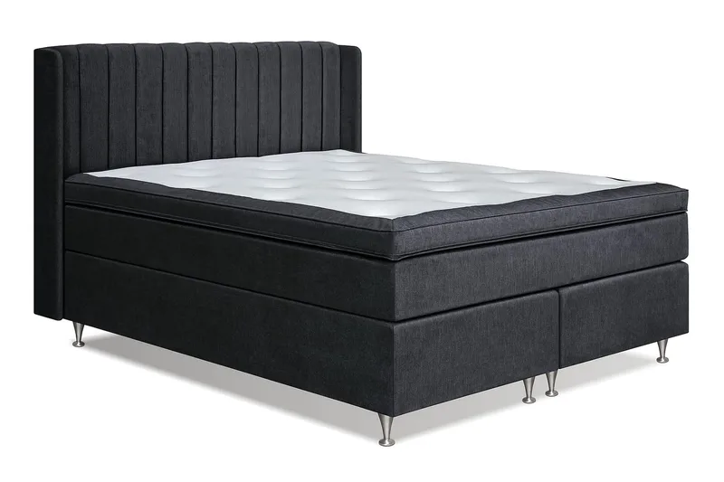 Joluma Sengepakke Fast/Medium - (+Flere valg) 180x200 cm Svart - Møbler - Senger - Komplett sengepakke