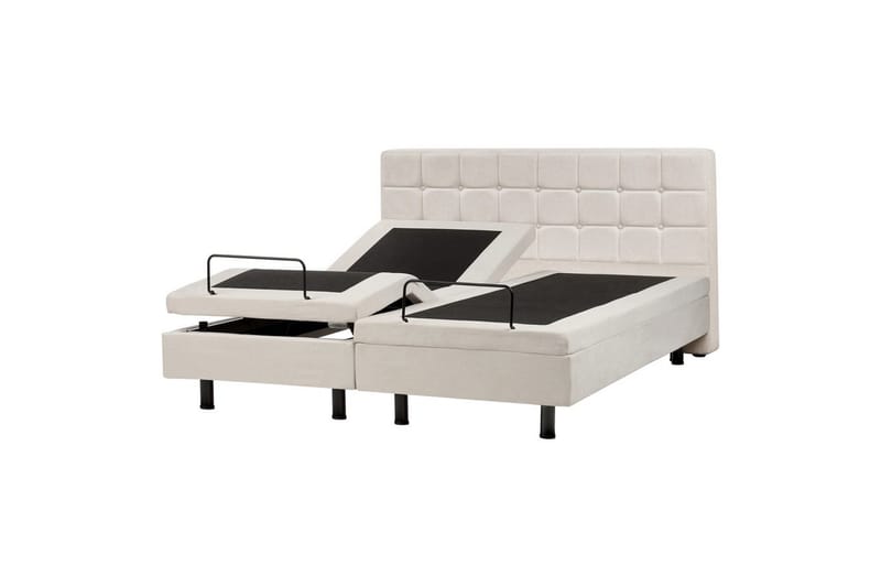 Justerbar seng Duke - Beige, svart, 160x200 cm - Møbler - Senger - Sengeramme & sengestamme