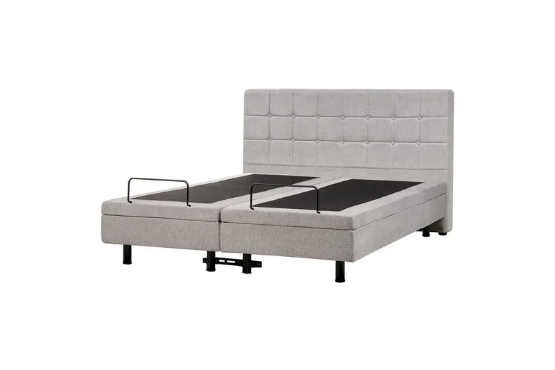 Justerbar seng Duke - Grå, svart, 160x200 cm - Møbler - Senger - Komplett sengepakke