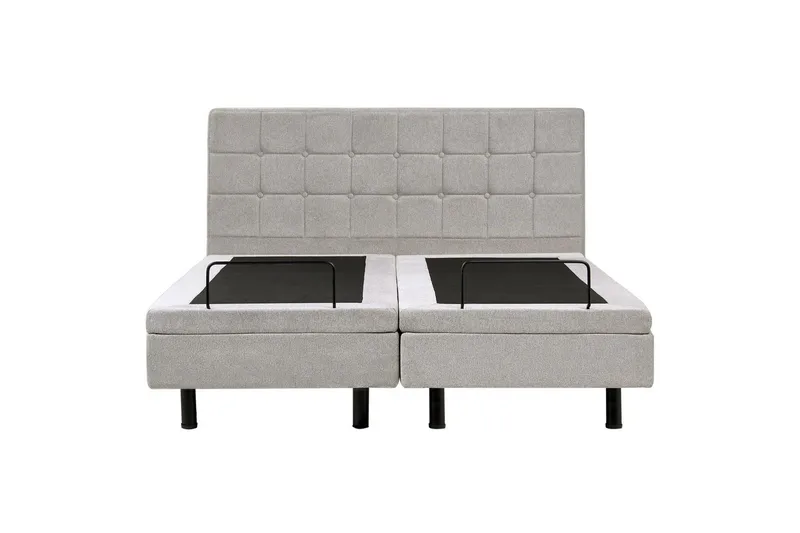 Justerbar seng Duke - Grå, svart, 160x200 cm - Møbler - Senger - Komplett sengepakke