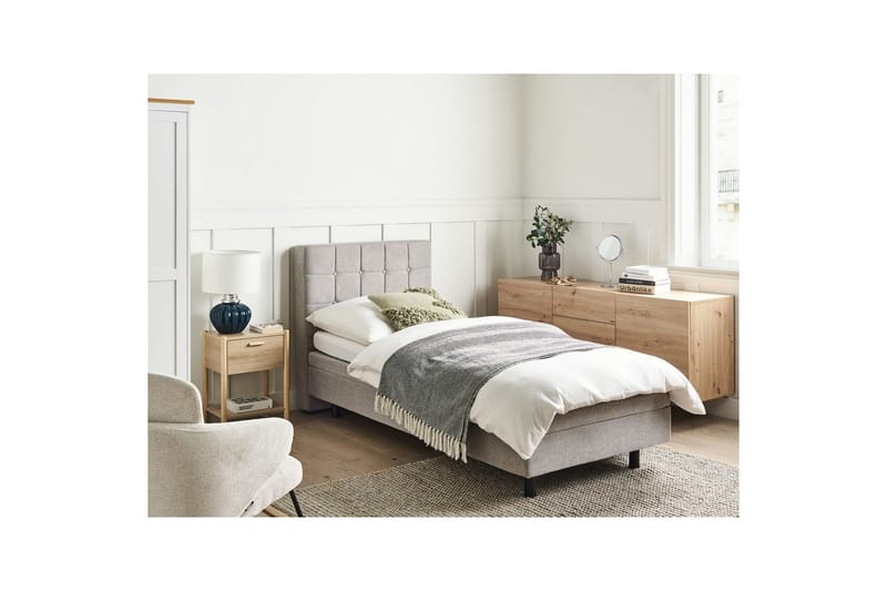 Justerbar seng Duke - Grå, svart, 80x200 cm - Møbler - Senger - Enkeltsenger