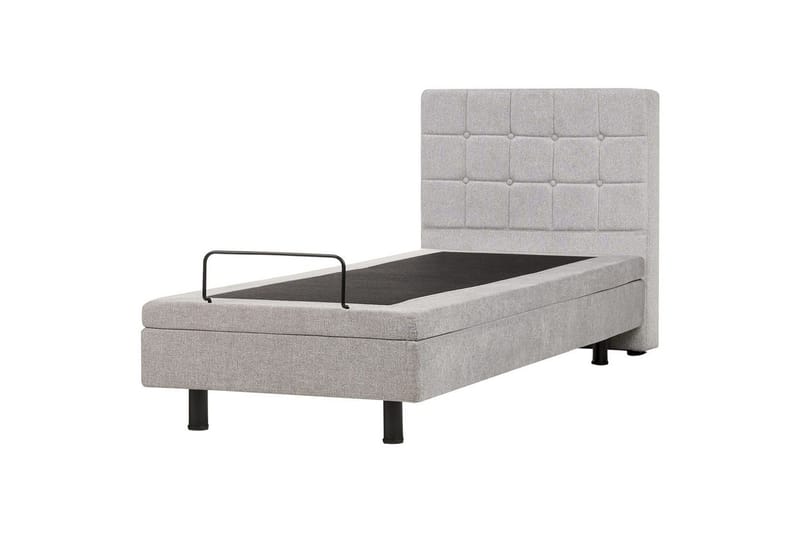 Justerbar seng Duke - Grå, svart, 90x200 cm - Møbler - Senger - Komplett sengepakke